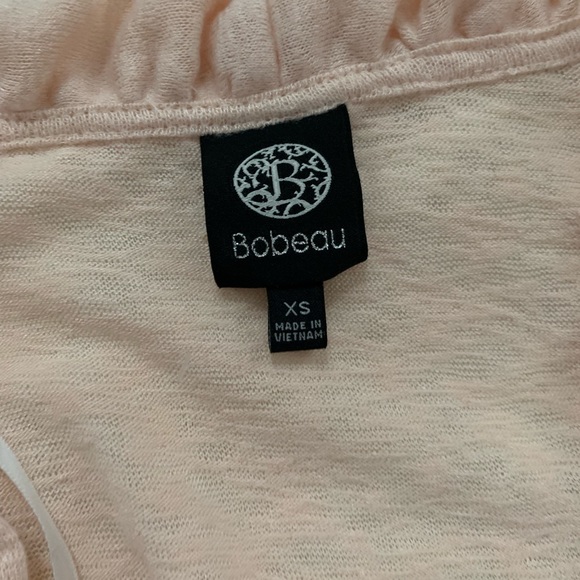 Nwot Bobeau Ruffle Front Open Flutter Sleeve Cardi - Picture 3 of 5